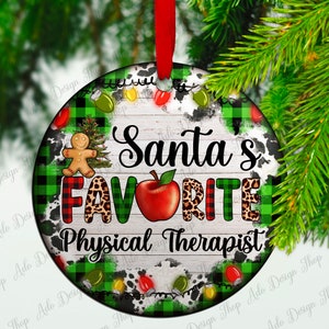 Christmas Cookie And Light Santas Favorite Speech Physical Therapist Ornament Png Sublimation Design,Merry Christmas Png, Digital Download