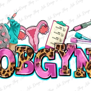 OBGYN Obstetrics and Gynecologist Png Sublimation Design Download ...