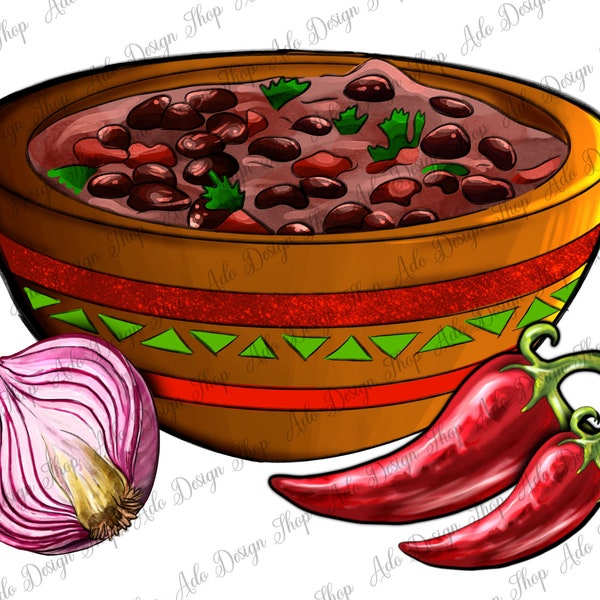 Chili Con Carne Png Sublimation Design, Mexican Con Carne Png, Mexican Food Png, Mexican Sublimation Png, Mexicana Png, Instant Download