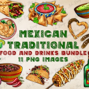 Mexican Traditional Food And Drinks Bundle 11 Png Images Sublimation Design,Mexican Street Food Png,Mexican Food Png,Mexican Drinks,Download