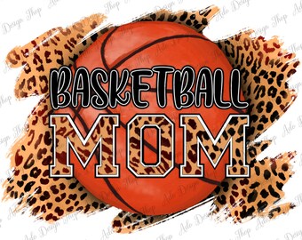 Western Basketball Mom Png Design,Leopard Background,Leopard Basketball Design,Basketball Sublimate,Png Sublimation Designs,Instant Download