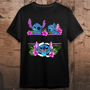 Personalized floral Stitch png sublimation design download, custom name Stitch png, cute Stitch png, sublimate designs download image 5