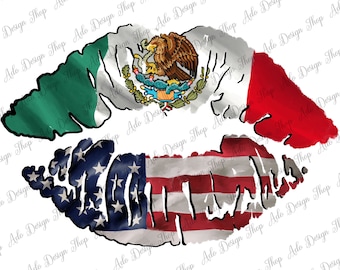 Mexique USA Lips Png Sublimation Design,Mexican Lips Png,USA Lips Png,Mexicana Sublimate,Mexican Clipart,Mexico Flag Png,Téléchargement instantané