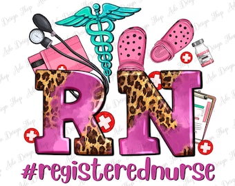 RN Registered Nurse png sublimation design download, Nurse life png, western RN Nurse png, Nursing png, sublimate designs download