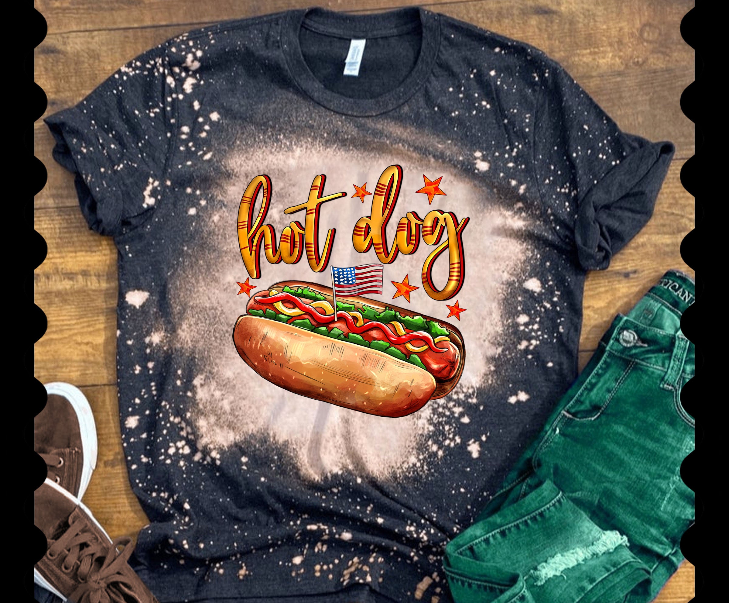 Bandiera Hot-Dog 150x90cm AZ FLAG - Poliestere 100D Con Occhielli Metallici Per Interni/Esterni - 6