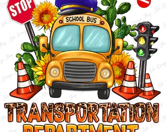 Departamento de Transporte png descarga de diseño de sublimación, regreso a la escuela png, escuela png, autobús escolar png, conductor de autobús png, descarga de diseños