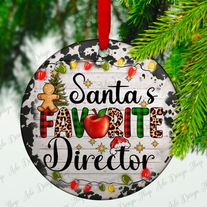 Santa&#39;s favorite Director Ornament png sublimation design download, Christmas png, Director ornament png, sublimate designs download