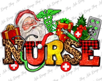 Nurse With Christmas Element Png Sublimation Design, Christmas Png, Nurse Life Png, Christmas Nurse Png,Nurse Png,Sublimate Design Downloads