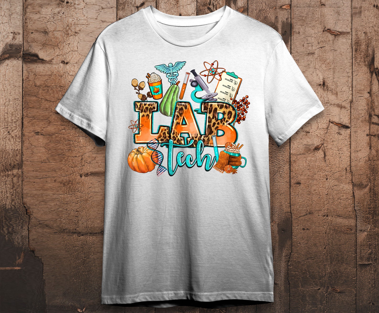 Fall Lab Tech Png Sublimation Design Download, Lab Technician Png ...