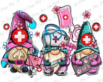 Nurse Gnomes Png Sublimation Design, Nurse Life Clipart, Nurse Gnomes Png, Nurse Equipments Png, Nursing Png,Nurse Png, Digital Download