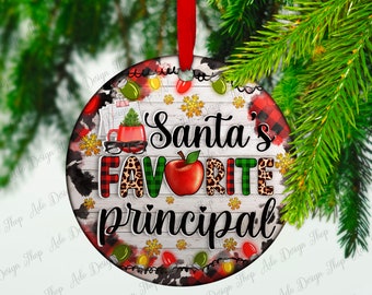 Christmas cookie and light Santas favorite Principal Ornament png sublimation design download, Christmas png, sublimate designs download