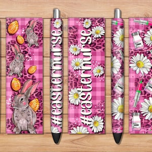 Easter Nurse pen wrap png sublimation design download, Nurse life png, Nursing png, Easter pen wrap png,Nurse png,sublimate designs download