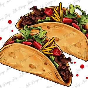 Mexican Taco&#39;s Background Png Design, Mexican Taco Png, Mexican Sublimation Png, Mexican Png, Mexican Street Food Png, Instant Download
