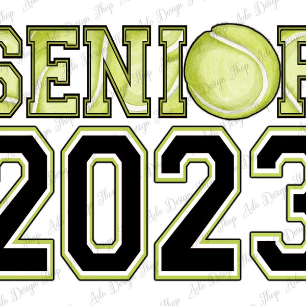 Senior Tennis 2023 Png, Tennis Ball Pattern, Senior Tennis Design,Tennis Png,Senior Tennis Png,Png Sublimation Design, Instant Download