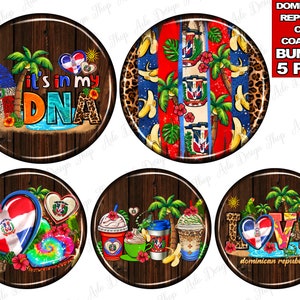 Paquete de diseño de sublimación png de posavasos de autos de República Dominicana, posavasos de autos de campo png,bandera de República Dominicana png,descarga de diseños sublimados