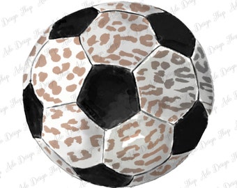 Léopard Soccer Ball Png, Football Png, Sports Clipart, Soccer Ball Png, Football Clipart, Football Print, Png Sublimation Designs, Instant Download