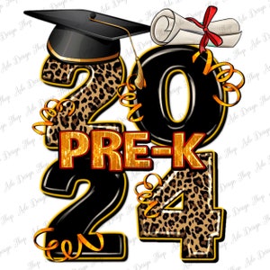 2024 Pre-K graduación png descarga de diseño de sublimación, graduación png, clase de 2024 png, senior 2024 png, descarga de diseños sublimados