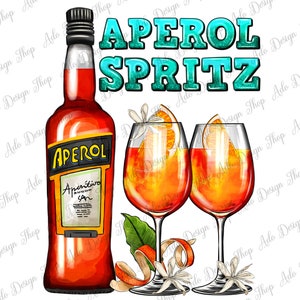 Aperol Spritz cocktail bicchieri e bottiglia png sublimazione design, Aperol Spritz cocktail png,Aperol spritz png,glitter cocktail png download