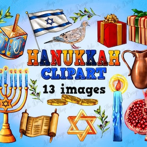 Chanoeka-clipartbundel 13 png-sublimatieontwerp, gelukkige Chanoeka png, chanoeka-png, chanoeka-clipart, joodse png, joodse bundel png-download