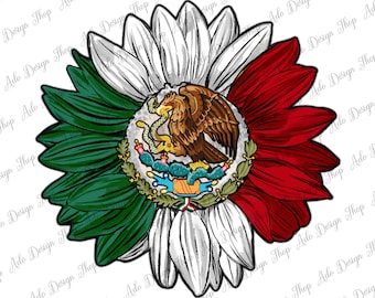 Mexico Sunflower Png Sublimation Design,Mexican Sunflower Png,Mexican Flag Clipart,Mexico Flag Clipart,Mexico Sunflower Png,Instant Download