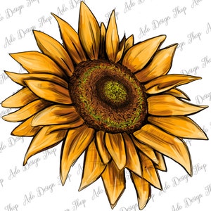 Western Sunflower Png Design, Sunflower Png, Sunflower Clipart, Sunflower Sublimation Design, Sublimation Designs Download, Instant Download