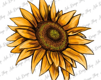 Western Sunflower Png Design, Sunflower Png, Sunflower Clipart, Sunflower Sublimation Design, Sublimation Designs Download, Instant Download