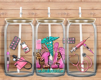 Medical Assistant Elements Libbey Glass Png Sublimation Design, 16oz Libbey Glass Png, Nurse Png,Nurse Life Png,Nursing Png,Digital Download