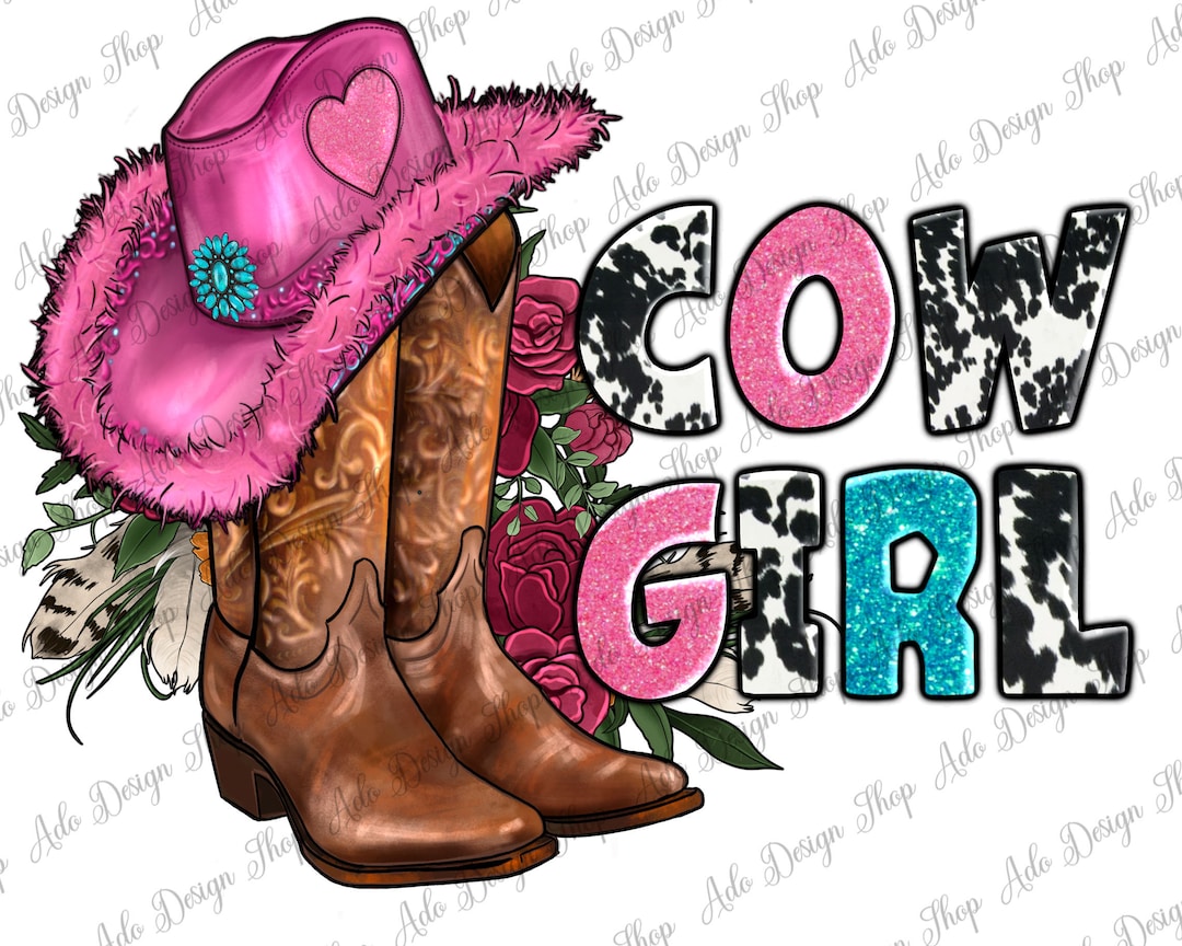 Valentine's Day Boots Hat and Roses Png Sublimation Design, Valentine's ...