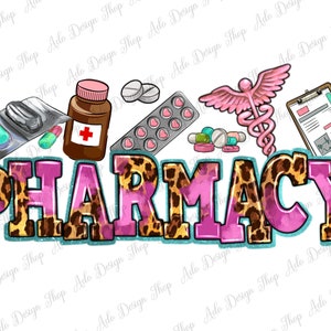 Pharmacy png sublimation design download, Medicine png, western Pharmacy png, Pharmacy life png, sublimate designs download