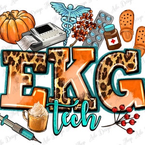 Fall EKG Tech download del design di sublimazione png, tecnico EKG png, png EKG occidentale, Hello Fall png, download di disegni sublimati