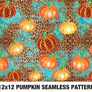 Tartan Fall Pumpkin Seamless Pattern Png, Fall Seamless Pattern, Fall Pattern Png, Fall Background,Pumpkin Seamless Pattern,Instant Download