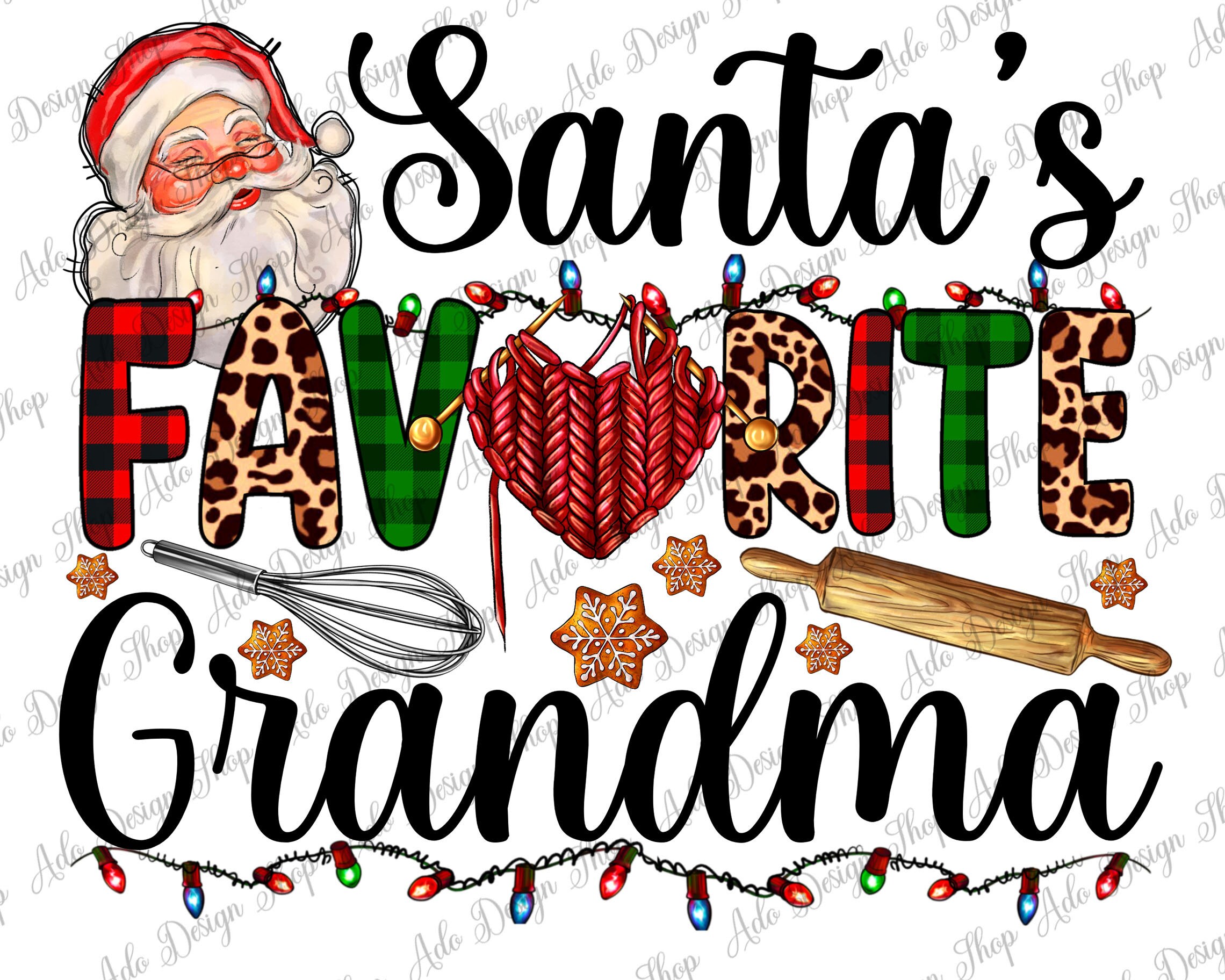 Grandma Png Christmas - Etsy