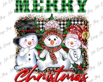 Frohe Weihnachten Schneemann PNG Sublimation Design, Frohe Weihnachten, Frohe Feiertage, Weihnachten Hintergrund Png, Schneemann Png, digitaler Download