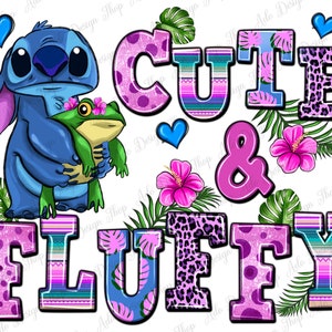 Cute and fluffy stitch png sublimation design download, hand drawn Stitch png, cute Stitch png, sublimate designs download