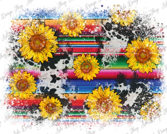 Cowhide Sunflower Distressed Png Background, Cowhide Background Png, Sunflower Background Png, Distressed Background Png, Instant Download
