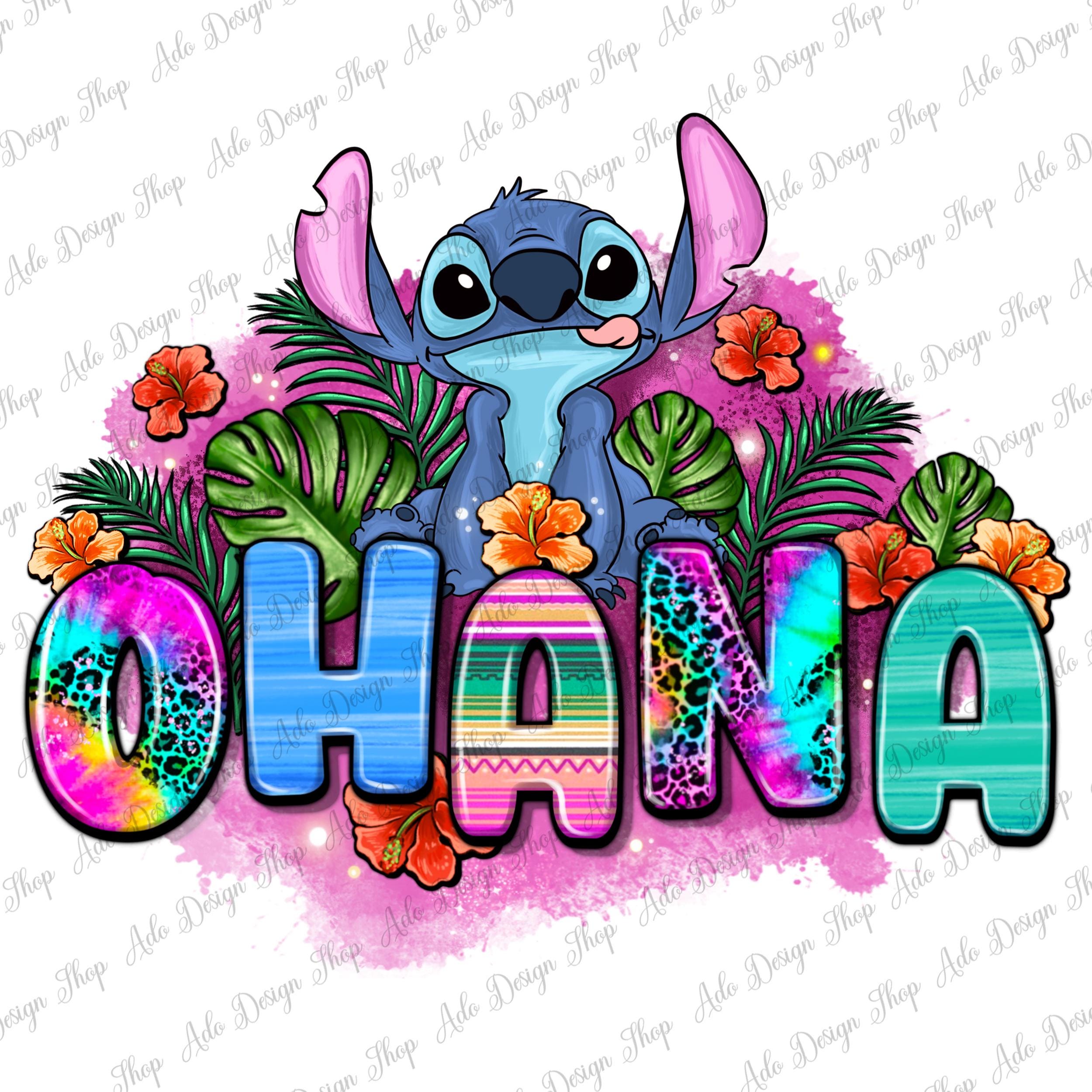 Ohana png 昇華デザインのダウンロード、手描きのスティッチ png