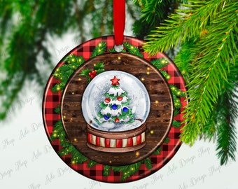 Christmas Snow Globe Ornament Png Sublimation Design, Christmas Png, Christmas Gift Box Png, Christmas Snow Globe Png, Digital Download