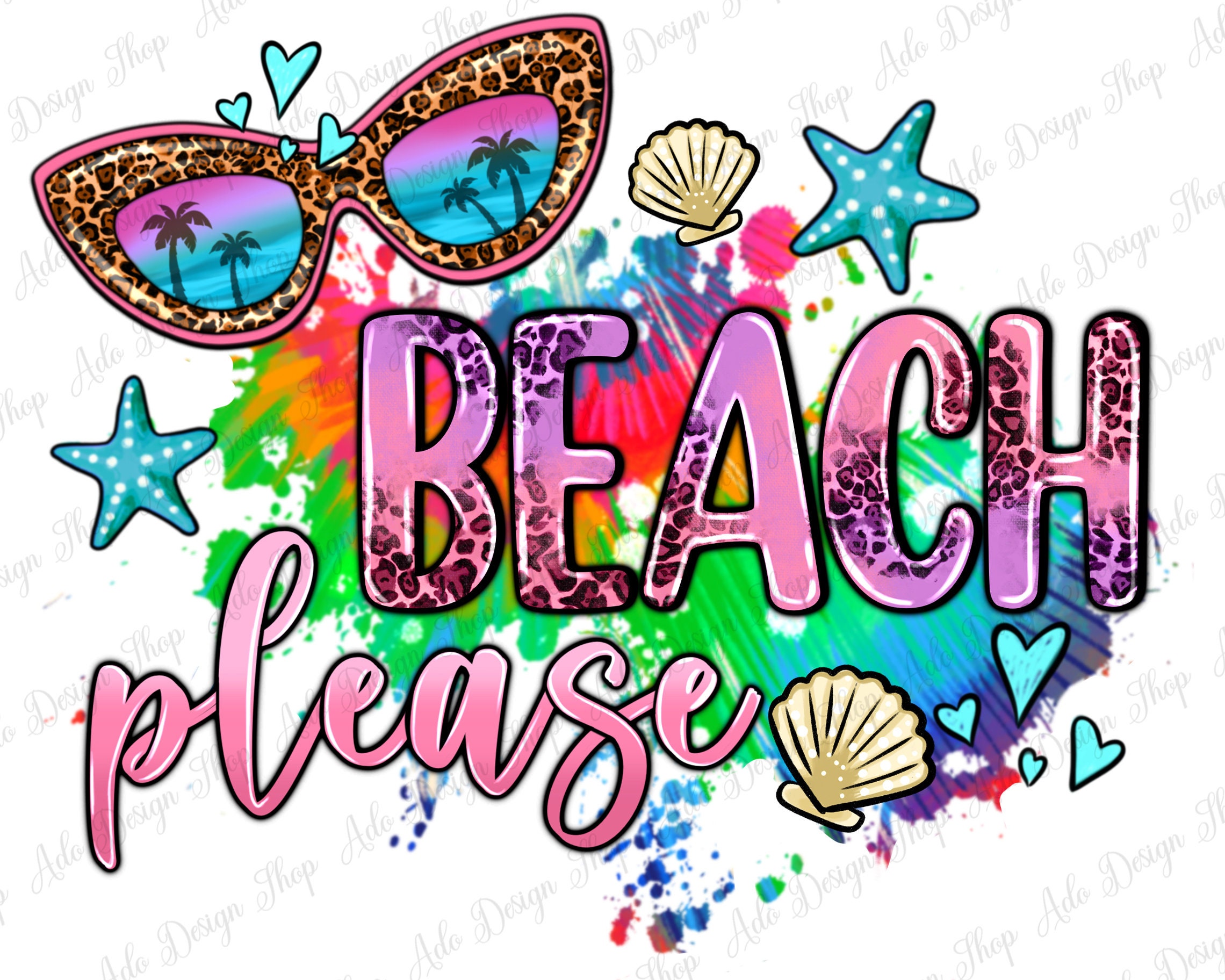 Beach Vibes Png Sublimation Design Download, Hello Summer Png, Summer ...
