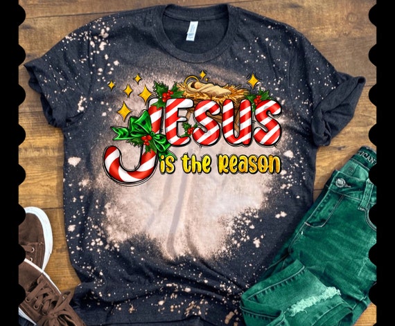 Jesus is the Reason Bleached Tee Jesus is the Reason Bleached Tee
