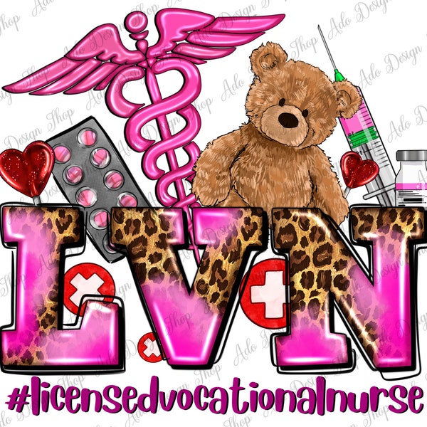 Valentine's Day LVN Licensed Vocational Nurse png sublimation design download, Happy Valentine's png, Nurse png, sublimate designs download