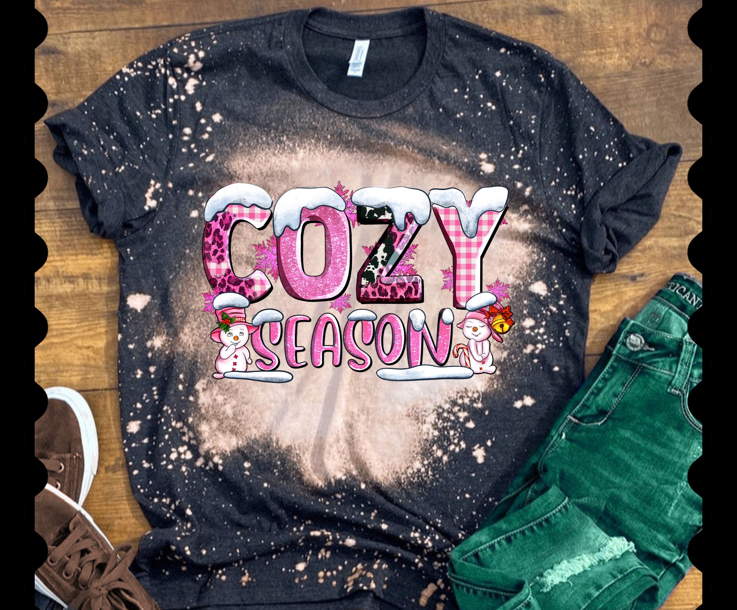 Cozy Season With Snowman Png Sublimation Design, Winter Png, Winter ...
