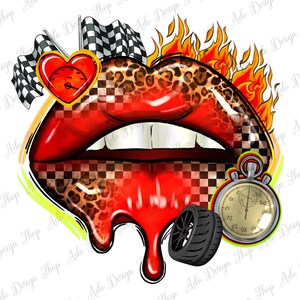 Race lips png sublimation design download, giorno della gara png, racing png, sport lips png, race png, race sport png, sublimate design download