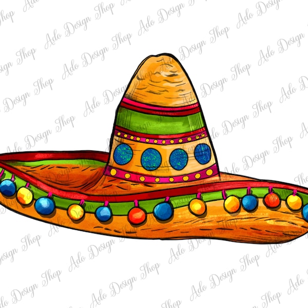 Mexicaanse Sombrero png ontwerp sublimatie ontwerp, Mexicaanse sombrero png, Mexicaanse sublimatie png, sombrero sublimatie png, instant download