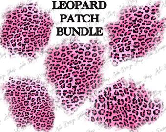 Breast Cancer Leopard Western Patch Bundle Png Design, Cancer Patch Png, Leopard Patch Bundle, Western Patch Bundle Png, Instant Download