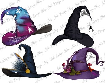 Halloween Hexenhut Png Bundle, Halloween Bundle Png, Hexenhut Clipart, Happy Halloween Png, Png Sublimation Design, Instant Download