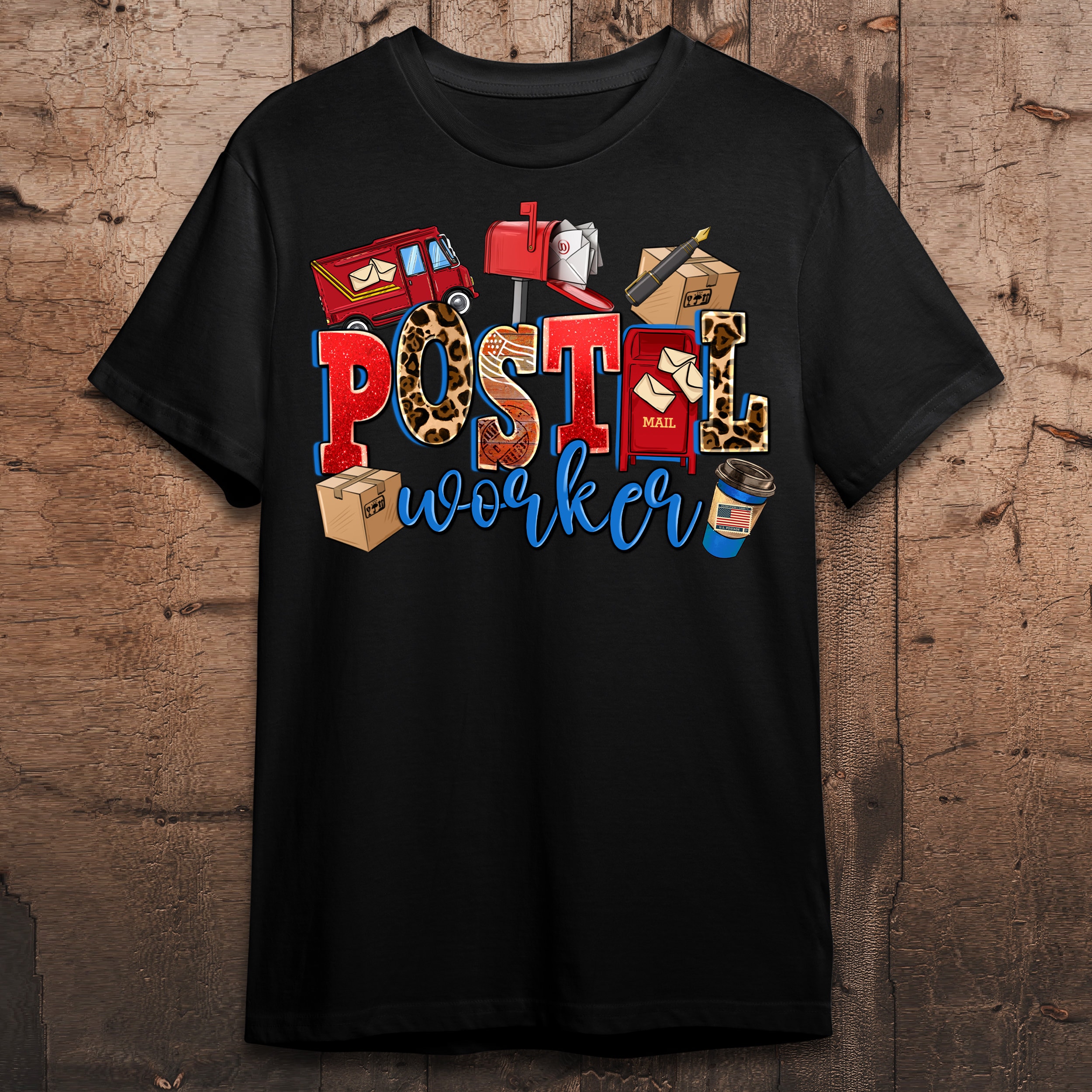 Postal Worker Png Sublimation Design Download, Western Postal Png ...