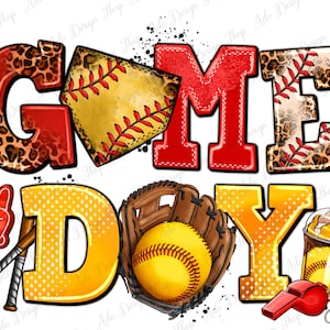 Game day Softball png sublimation design download, Softball png, game day png, sport png, Softball game png, sublimate designs download