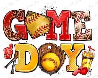 Game day Softball png sublimation design download, Softball png, game day png, sport png, Softball game png, sublimate designs download