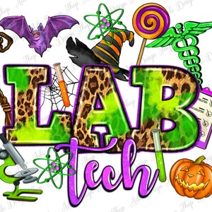 Halloween Lab Tech png sublimation design download, Lab Technician png, Laboratory png, Halloween png,Medical png,sublimate designs download