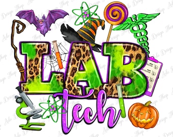 Halloween Lab Tech png sublimation design download, Lab Technician png, Laboratory png, Halloween png,Medical png,sublimate designs download